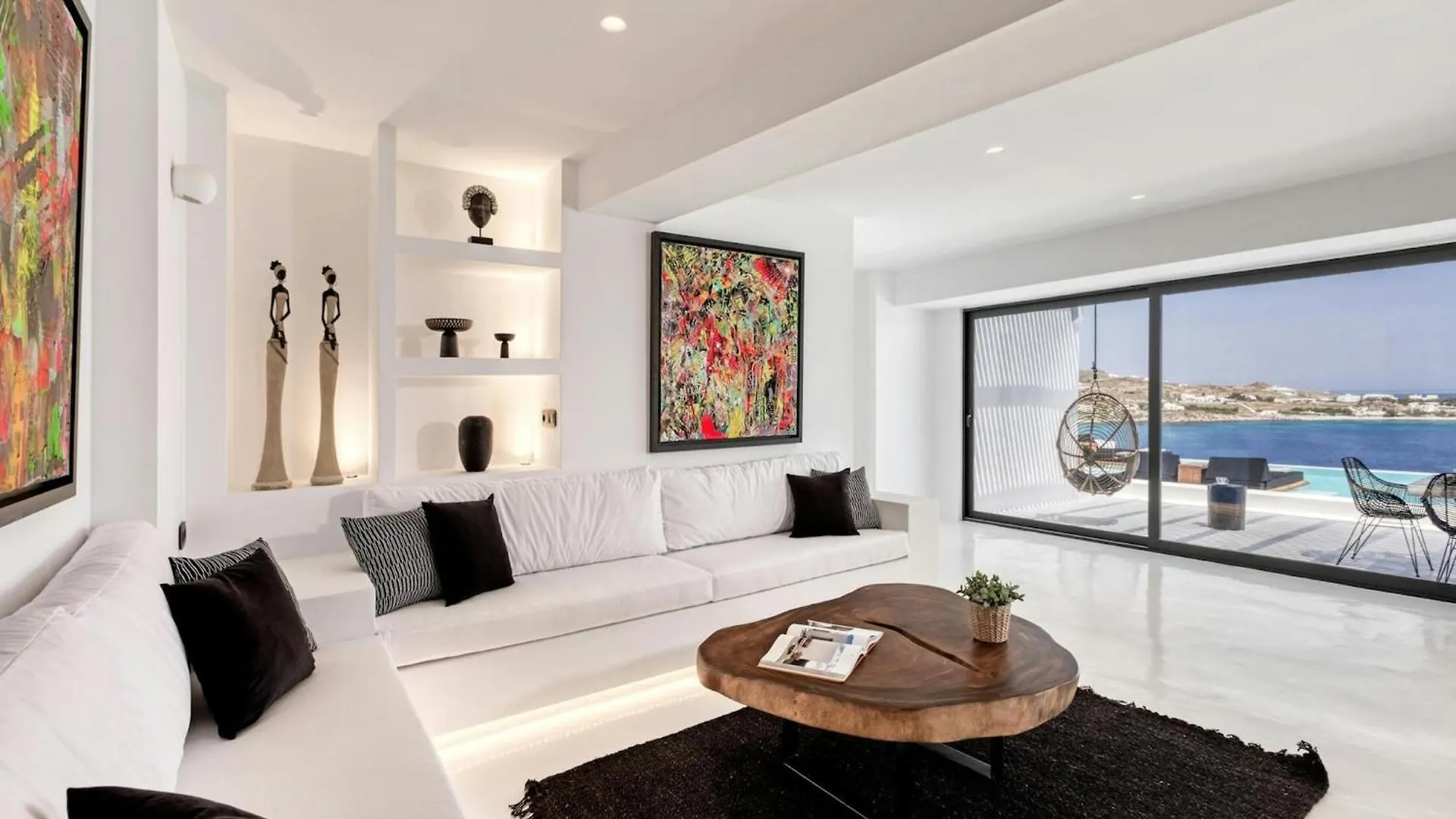 Villa With Fantastic Terrace-Sea Views 프사로우 0*,  그리스